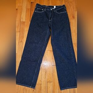 H&M Dark Indigo Women's Straight-Leg Jeans (6)